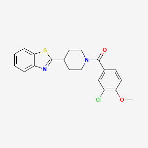 2-[1-(3-Chloro-4-methoxybenzoyl)piperidin-4-yl]-1,3-benzothiazole