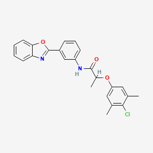 N-[3-(1,3-benzoxazol-2-yl)phenyl]-2-(4-chloro-3,5-dimethylphenoxy)propanamide