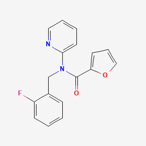 molecular formula C17H13FN2O2 B11355031 N-(2-fluorobenzyl)-N-(pyridin-2-yl)furan-2-carboxamide 