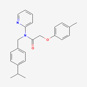 2-(4-methylphenoxy)-N-[4-(propan-2-yl)benzyl]-N-(pyridin-2-yl)acetamide