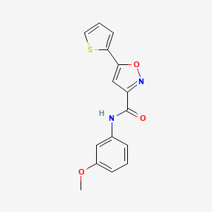 N-(3-methoxyphenyl)-5-(thiophen-2-yl)-1,2-oxazole-3-carboxamide