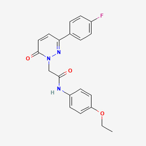 molecular formula C20H18FN3O3 B11355079 N-(4-ethoxyphenyl)-2-(3-(4-fluorophenyl)-6-oxopyridazin-1(6H)-yl)acetamide 