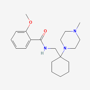 2-methoxy-N-{[1-(4-methylpiperazin-1-yl)cyclohexyl]methyl}benzamide