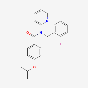 N-(2-fluorobenzyl)-4-(propan-2-yloxy)-N-(pyridin-2-yl)benzamide