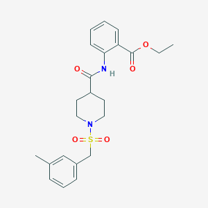 Ethyl 2-[({1-[(3-methylbenzyl)sulfonyl]piperidin-4-yl}carbonyl)amino]benzoate