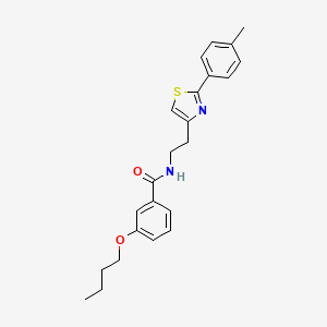 3-butoxy-N-{2-[2-(4-methylphenyl)-1,3-thiazol-4-yl]ethyl}benzamide