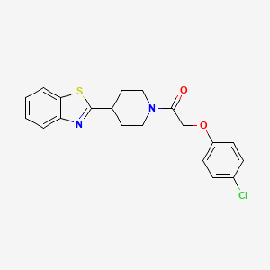 2-{1-[(4-Chlorophenoxy)acetyl]piperidin-4-yl}-1,3-benzothiazole