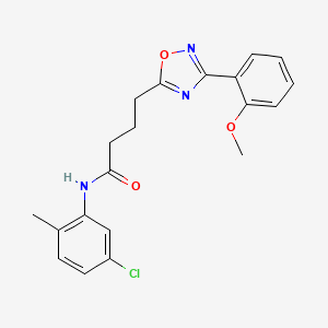 N-(5-chloro-2-methylphenyl)-4-[3-(2-methoxyphenyl)-1,2,4-oxadiazol-5-yl]butanamide