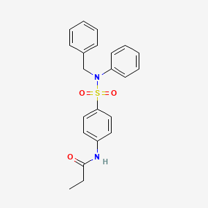 N-{4-[benzyl(phenyl)sulfamoyl]phenyl}propanamide