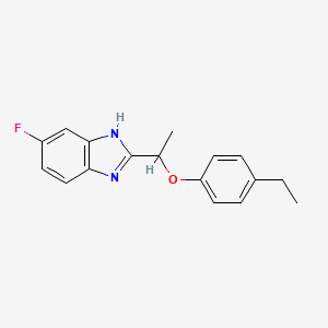 2-[1-(4-ethylphenoxy)ethyl]-5-fluoro-1H-benzimidazole