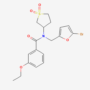 N-[(5-bromofuran-2-yl)methyl]-N-(1,1-dioxidotetrahydrothiophen-3-yl)-3-ethoxybenzamide