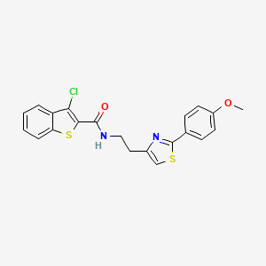 3-chloro-N-{2-[2-(4-methoxyphenyl)-1,3-thiazol-4-yl]ethyl}-1-benzothiophene-2-carboxamide