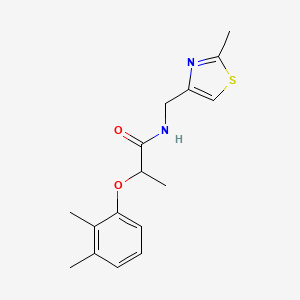 molecular formula C16H20N2O2S B11355433 2-(2,3-dimethylphenoxy)-N-[(2-methyl-1,3-thiazol-4-yl)methyl]propanamide 