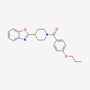 2-[1-(4-Propoxybenzoyl)piperidin-4-yl]-1,3-benzoxazole