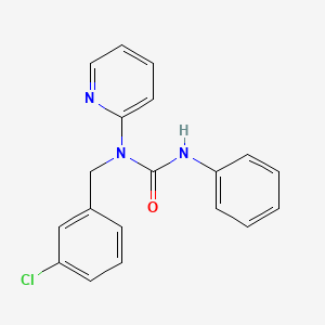 molecular formula C19H16ClN3O B11355470 1-(3-Chlorobenzyl)-3-phenyl-1-pyridin-2-ylurea 