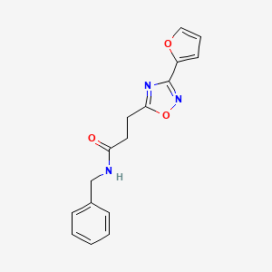 N-benzyl-3-[3-(furan-2-yl)-1,2,4-oxadiazol-5-yl]propanamide