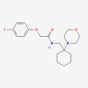 2-(4-fluorophenoxy)-N-[(1-morpholin-4-ylcyclohexyl)methyl]acetamide