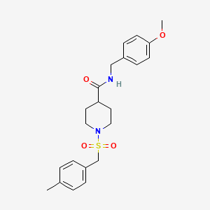 N-(4-methoxybenzyl)-1-[(4-methylbenzyl)sulfonyl]piperidine-4-carboxamide