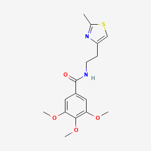 3,4,5-trimethoxy-N-[2-(2-methyl-1,3-thiazol-4-yl)ethyl]benzamide