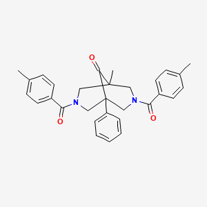 1-Methyl-3,7-bis(4-methylbenzoyl)-5-phenyl-3,7-diazabicyclo[3.3.1]nonan-9-one