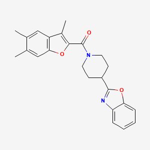 [4-(1,3-Benzoxazol-2-yl)piperidin-1-yl](3,5,6-trimethyl-1-benzofuran-2-yl)methanone