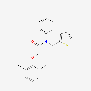 2-(2,6-dimethylphenoxy)-N-(4-methylphenyl)-N-(thiophen-2-ylmethyl)acetamide