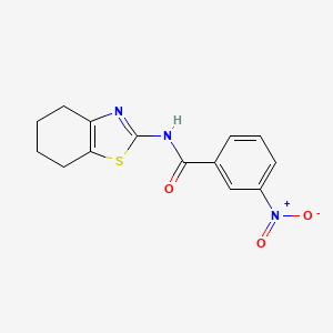 3-nitro-N-(4,5,6,7-tetrahydro-1,3-benzothiazol-2-yl)benzamide