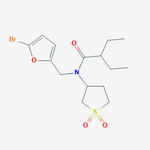 N-[(5-bromofuran-2-yl)methyl]-N-(1,1-dioxidotetrahydrothiophen-3-yl)-2-ethylbutanamide