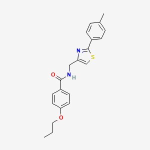 N-{[2-(4-methylphenyl)-1,3-thiazol-4-yl]methyl}-4-propoxybenzamide