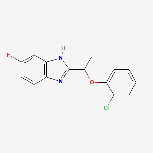 2-[1-(2-chlorophenoxy)ethyl]-5-fluoro-1H-benzimidazole