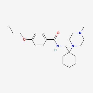 N-{[1-(4-methylpiperazin-1-yl)cyclohexyl]methyl}-4-propoxybenzamide