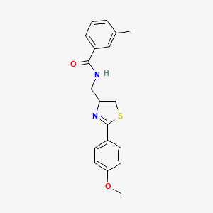 N-{[2-(4-methoxyphenyl)-1,3-thiazol-4-yl]methyl}-3-methylbenzamide