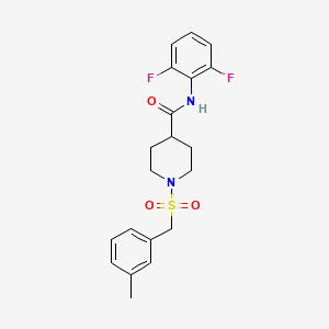 N-(2,6-difluorophenyl)-1-[(3-methylbenzyl)sulfonyl]piperidine-4-carboxamide