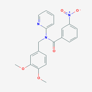 N-(3,4-dimethoxybenzyl)-3-nitro-N-(pyridin-2-yl)benzamide