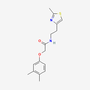 molecular formula C16H20N2O2S B11355836 2-(3,4-dimethylphenoxy)-N-[2-(2-methyl-1,3-thiazol-4-yl)ethyl]acetamide 