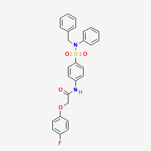 N-{4-[benzyl(phenyl)sulfamoyl]phenyl}-2-(4-fluorophenoxy)acetamide