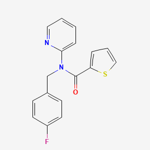 N-(4-fluorobenzyl)-N-(pyridin-2-yl)thiophene-2-carboxamide