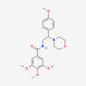 3,4,5-trimethoxy-N-[2-(4-methoxyphenyl)-2-morpholin-4-ylethyl]benzamide