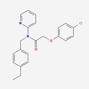 2-(4-chlorophenoxy)-N-(4-ethylbenzyl)-N-(pyridin-2-yl)acetamide