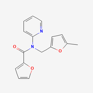 N-[(5-methylfuran-2-yl)methyl]-N-(pyridin-2-yl)furan-2-carboxamide