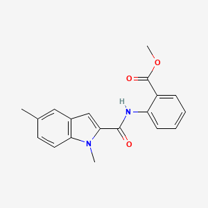 methyl 2-{[(1,5-dimethyl-1H-indol-2-yl)carbonyl]amino}benzoate