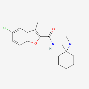 5-chloro-N-{[1-(dimethylamino)cyclohexyl]methyl}-3-methyl-1-benzofuran-2-carboxamide