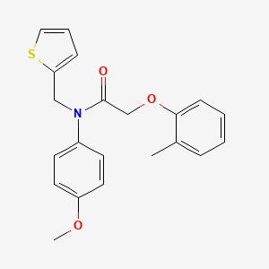 N-(4-methoxyphenyl)-2-(2-methylphenoxy)-N-(thiophen-2-ylmethyl)acetamide