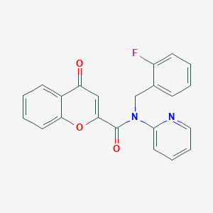 N-(2-fluorobenzyl)-4-oxo-N-(pyridin-2-yl)-4H-chromene-2-carboxamide