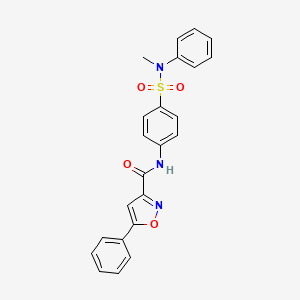 N-{4-[methyl(phenyl)sulfamoyl]phenyl}-5-phenyl-1,2-oxazole-3-carboxamide