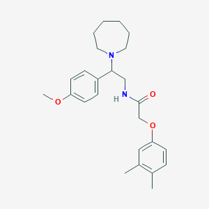 N-[2-(azepan-1-yl)-2-(4-methoxyphenyl)ethyl]-2-(3,4-dimethylphenoxy)acetamide