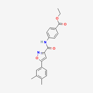 Ethyl 4-({[5-(3,4-dimethylphenyl)-1,2-oxazol-3-yl]carbonyl}amino)benzoate