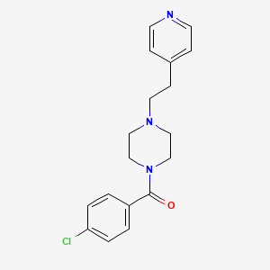 (4-Chlorophenyl){4-[2-(pyridin-4-yl)ethyl]piperazin-1-yl}methanone