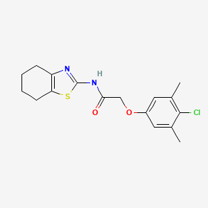 2-(4-chloro-3,5-dimethylphenoxy)-N-(4,5,6,7-tetrahydro-1,3-benzothiazol-2-yl)acetamide