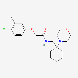 2-(4-chloro-3-methylphenoxy)-N-{[1-(morpholin-4-yl)cyclohexyl]methyl}acetamide